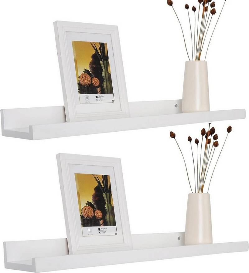Woltu Bilderleiste, (2 St), 100cm Lange, Bilderregal Fotohalter aus MDF von Woltu