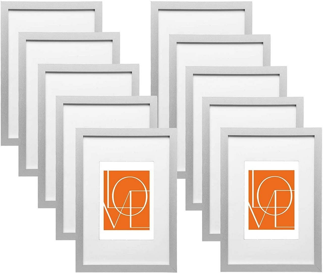 Woltu Bilderrahmen Foto Rahnmen, (10 St), 10x15 bis 30x45 cm aus Holzwerkstoff von Woltu