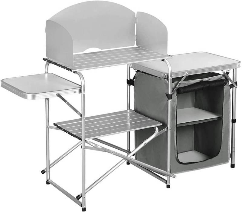 Woltu Campingtisch, faltbar tragbar inkl.Tragetasche mit Aluminiumgestell von Woltu