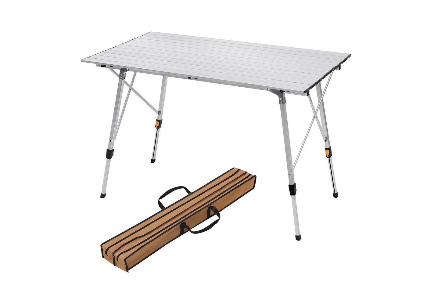 Woltu Campingtisch (1-St), Alu Campingtisch 120x68.5cm für 4-6 Personen von Woltu