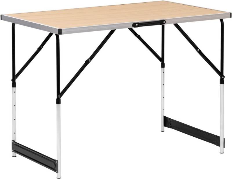 Woltu Campingtisch (1-St), Klapptisch höhenverstellbar, Aluminium Stahl MDF von Woltu