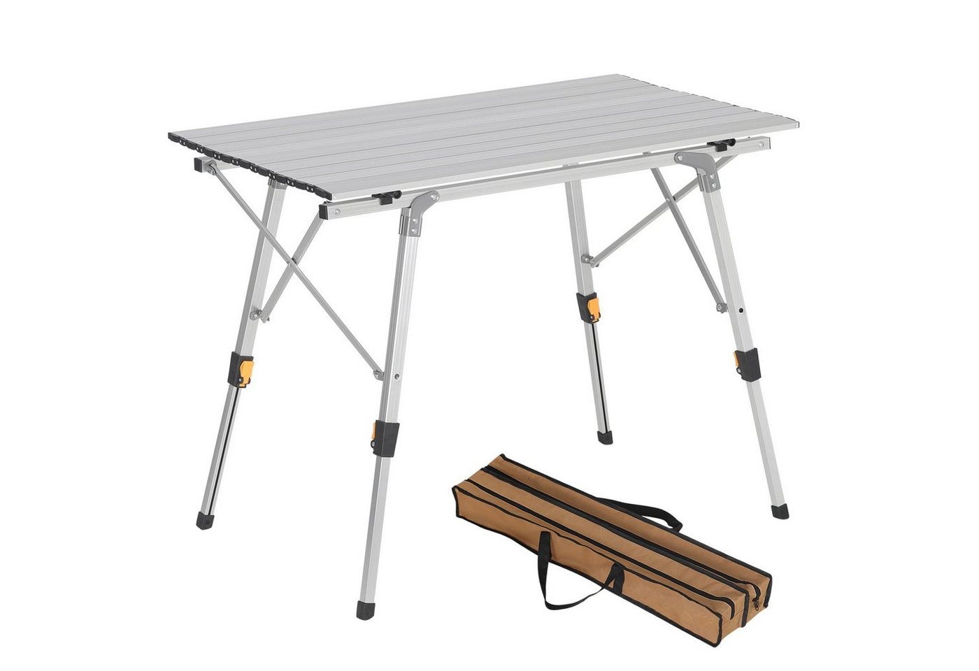 Woltu Campingtisch (1-St), aus Alu,höhenverstellbar, 90x52.2X(45-72) cm von Woltu