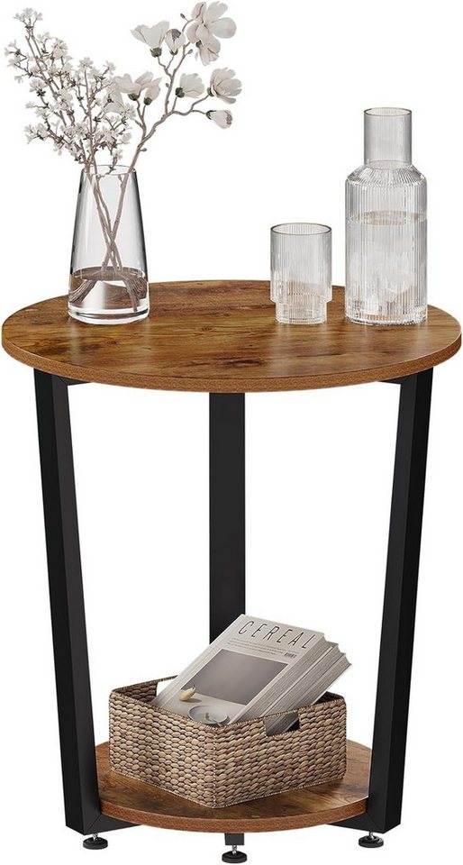 Woltu Couchtisch (1-St), Beistelltisch mit 2 Ablagen, aus Holzwerkstoff von Woltu