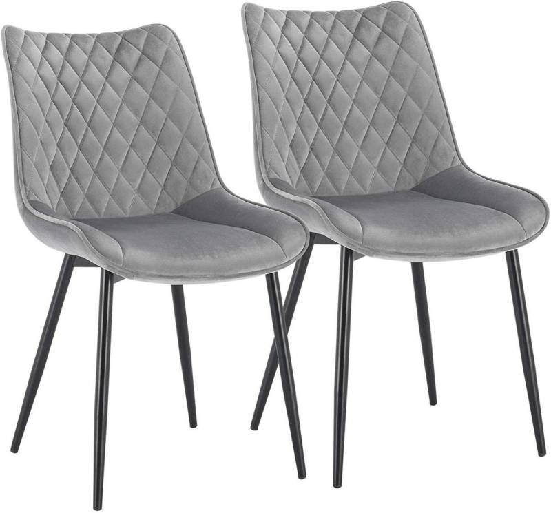 Woltu Esszimmerstuhl (2 St), Polsterstuhl mit Rückenlehne Sitzfläche aus Samt von Woltu