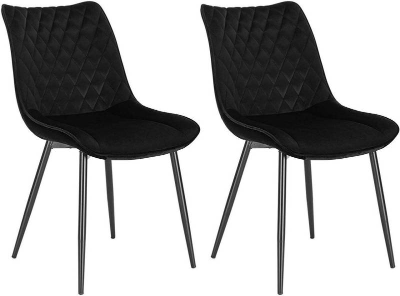 Woltu Esszimmerstuhl (2 St), Polsterstuhl mit Rückenlehne Sitzfläche aus Samt von Woltu