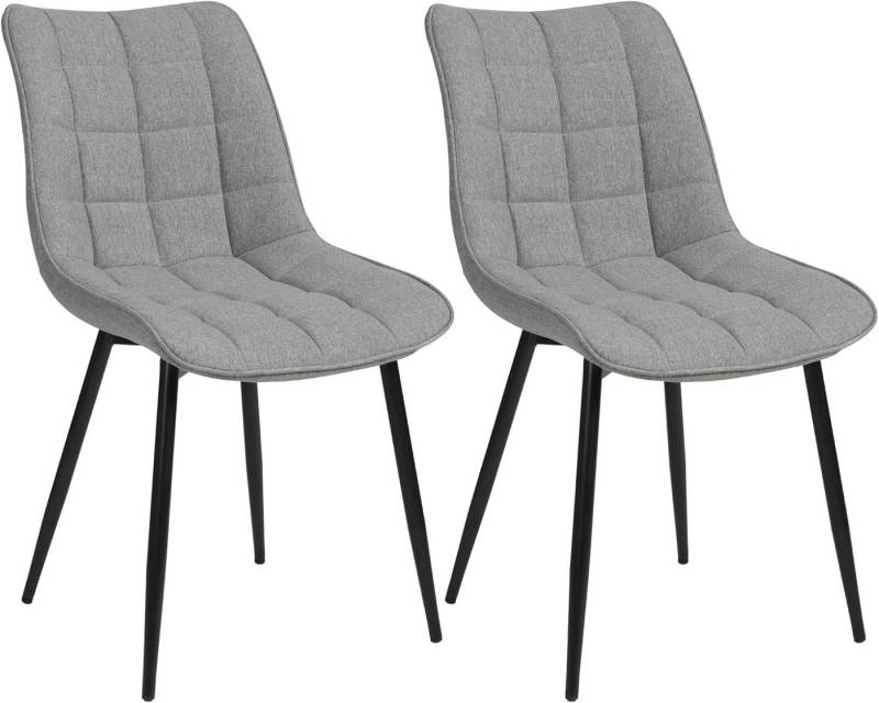 Woltu Esszimmerstuhl (2er-Set), Sessel mit Rückenlehne, Metallbeine von Woltu