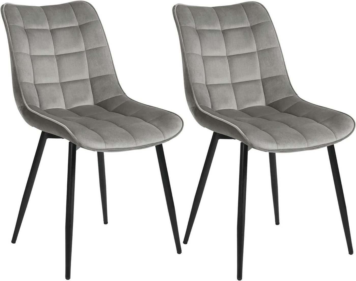 Woltu Esszimmerstuhl (2er-Set), Sessel mit Rückenlehne, Metallbeine von Woltu