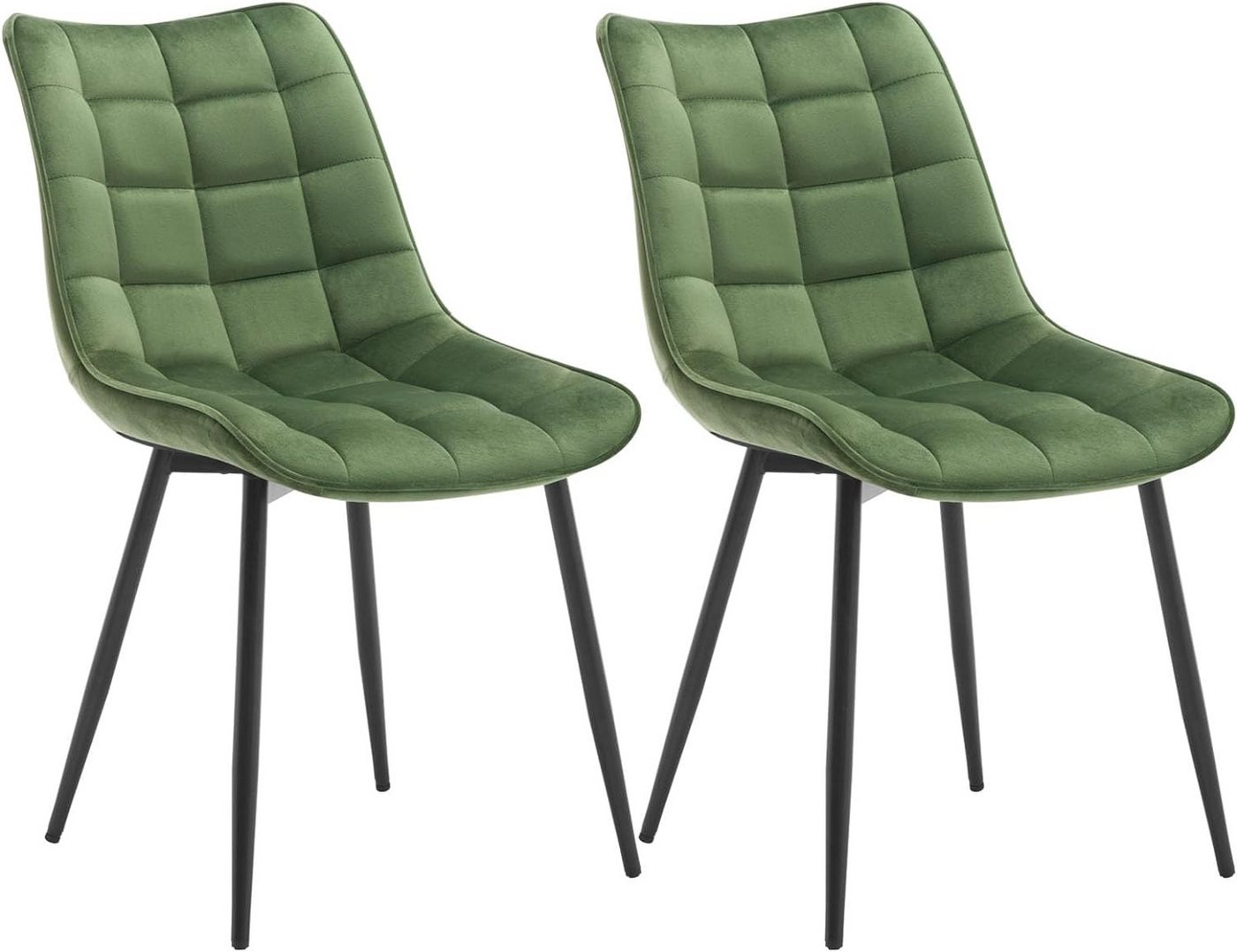 Woltu Esszimmerstuhl (2er-Set), Sessel mit Rückenlehne, Metallbeine von Woltu