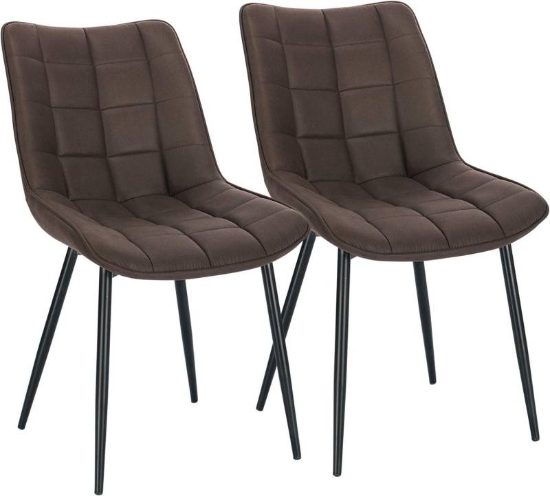 Woltu Esszimmerstuhl (2er-Set), Sessel mit Rückenlehne, Metallbeine von Woltu