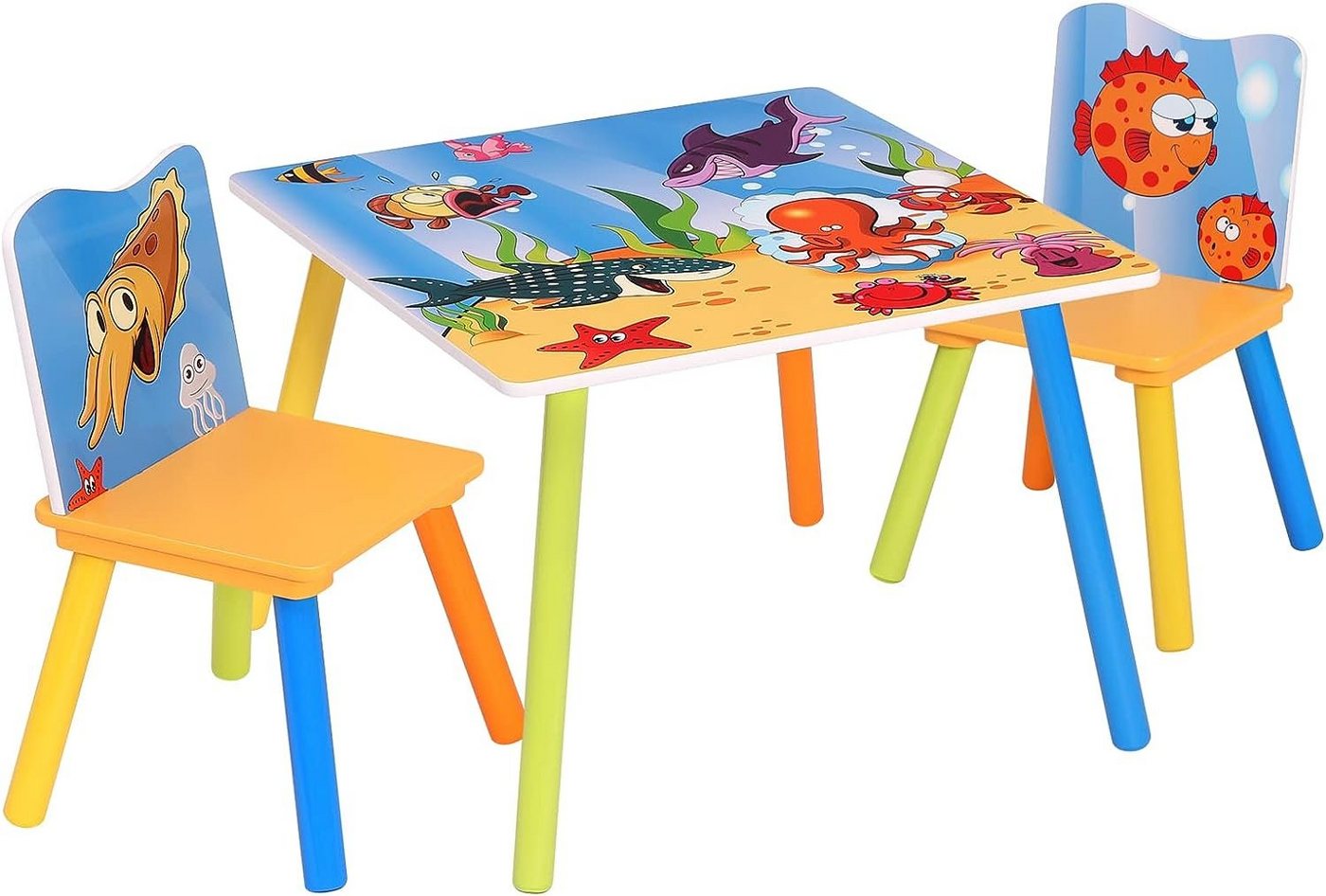 Woltu Kindersitzgruppe, Kindersitzgruppe Kindertisch mit 2 Stühle Woltu Kindersitzgruppe, Kindersitzgruppe Kindertisch mit 2 Stühle von Woltu