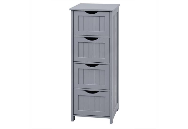 Woltu Kommode, Badezimmerschrank mit 4 Schubladen, Mehrzweckschrank 30x82x30 cm von Woltu