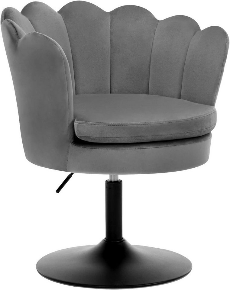 Woltu Polsterstuhl (1 St), Schminktisch Stuhl mit Lehne, Blumenform, 360° drehbar von Woltu