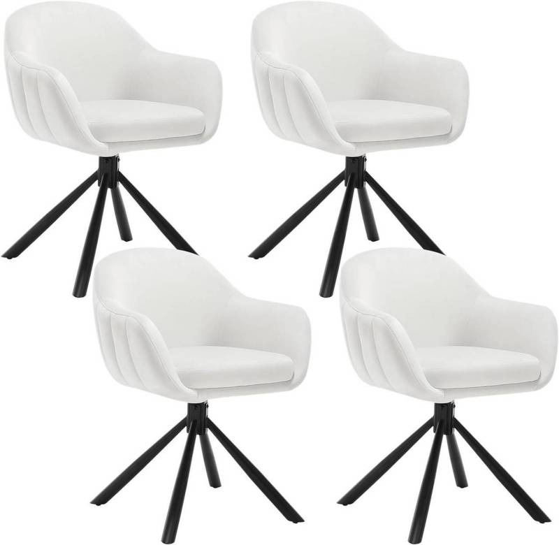 Woltu Polsterstuhl (4 St), Esszimmerstühle drehbar Set, Loungesessel von Woltu