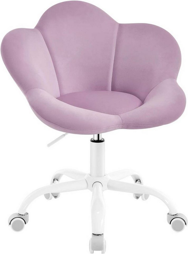 Woltu Schreibtischstuhl (1 St), ergonomisch, höhenverstellbar, Samt von Woltu