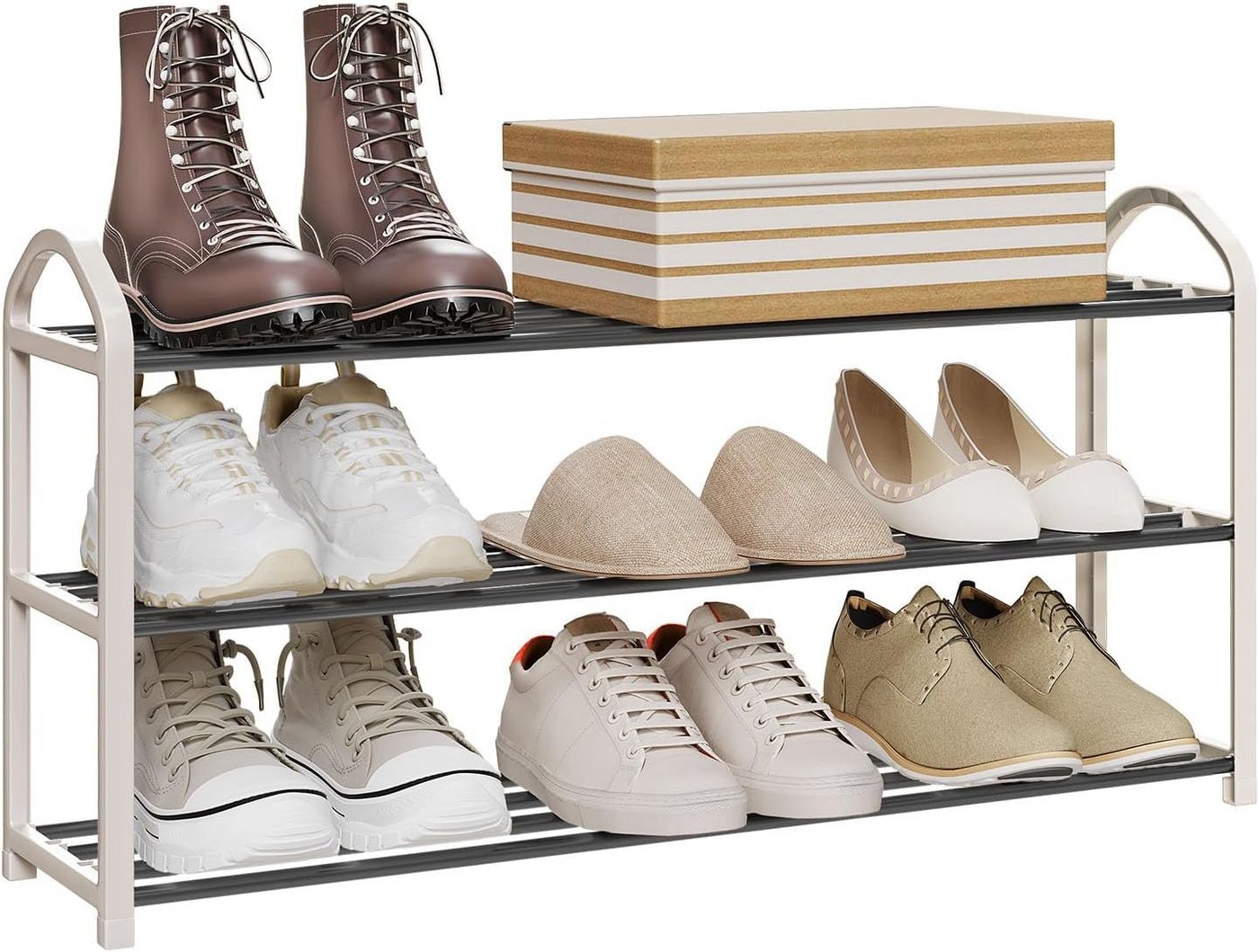 Woltu Schuhregal, 1-tlg., 3 Schicht für 12 Paare Schuhe, XXL Ständer Regale Woltu Schuhregal, 1-tlg., 3 Schicht für 12 Paare Schuhe, XXL Ständer Regale von Woltu