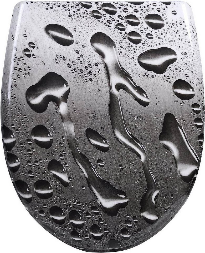 Woltu WC-Sitz (1-St), mit Absenkautomatik, Duroplast, Fast Fix/Schnellbefestigung von Woltu