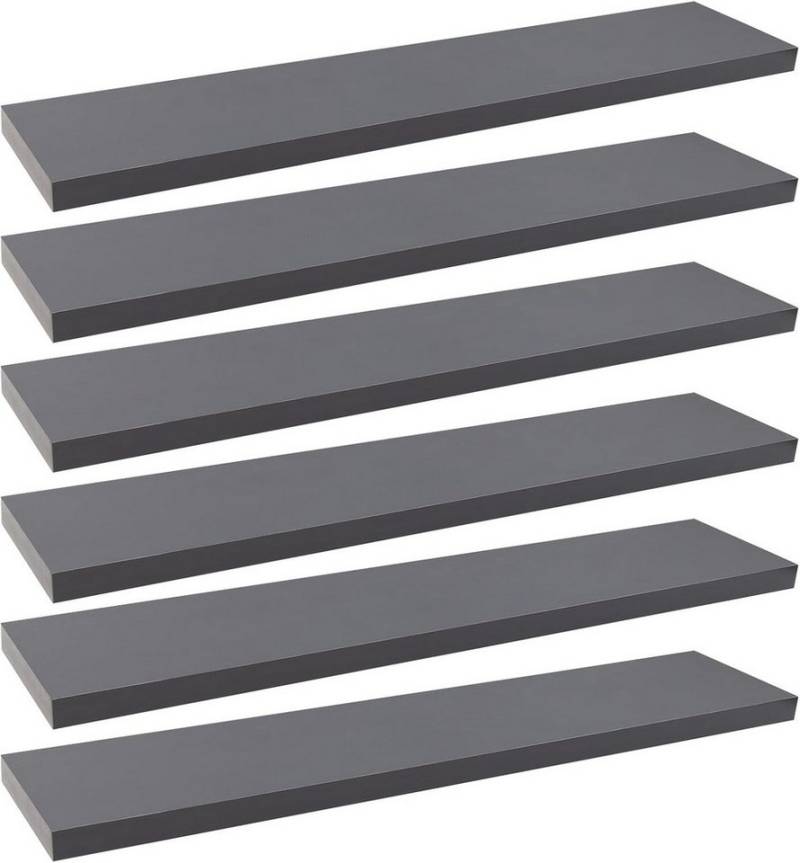 Woltu Wandregal, 6-tlg., Schweberegal Regal Wanddeko aus MDF von Woltu