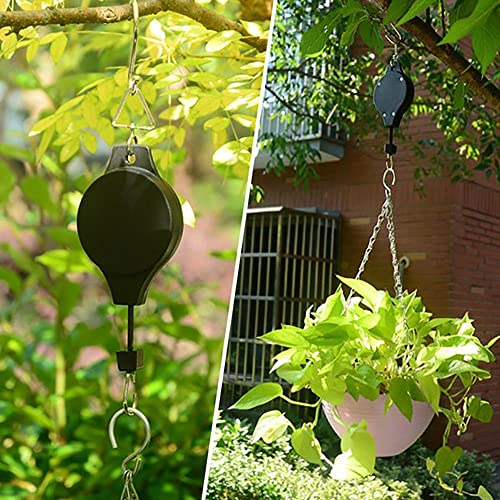 WondFans Lavonde Einziehbarer Haken, Pflanze Seilzug für Garten Töpfe und Vogel-Feeder (1) von WondFans
