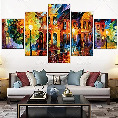 Toaueng Poster & Kunstdrucke 5 Stück Leinwandabstrakte Straße 150×80Cm Mit Rahmen 5 Leinwand Kunst Wandkunst Fünf Teile Tafelmalerei Wandbild Hd Poster Modernes Modulares Bild Toaueng Poster & Kunstdrucke 5 Stück Leinwandabstrakte Straße 150×80Cm Mit Rahmen 5 Leinwand Kunst Wandkunst Fünf Teile Tafelmalerei Wandbild Hd Poster Modernes Modulares Bild von Wondbeau