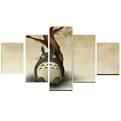 Toaueng Poster & Kunstdrucke 5 Stück Leinwandmein Nachbar Totoro 150×80Cm Kein Rahmen 5 Leinwand Kunst Wandkunst Fünf Teile Tafelmalerei Wandbild Hd Poster Modernes Modulares Bild Toaueng Poster & Kunstdrucke 5 Stück Leinwandmein Nachbar Totoro 150×80Cm Kein Rahmen 5 Leinwand Kunst Wandkunst Fünf Teile Tafelmalerei Wandbild Hd Poster Modernes Modulares Bild von Wondbeau