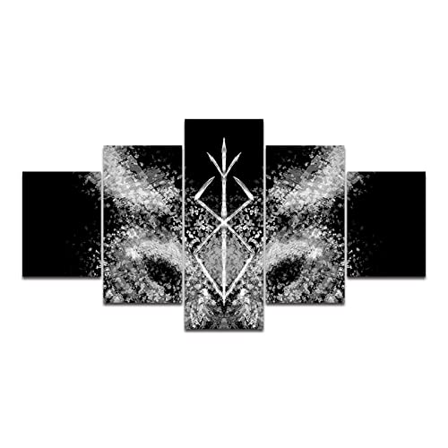 Wondbeau Leinwanddrucke Modulare Wandkunst Wandaufkleber, Berserk, Guts,Devil's Brand, 5 Teiliges Wandbild Druck auf Leinwand Malerei Moderne Abstrakte Poster Mit Rahmen S/75cm×40cm Wondbeau Leinwanddrucke Modulare Wandkunst Wandaufkleber, Berserk, Guts,Devil's Brand, 5 Teiliges Wandbild Druck auf Leinwand Malerei Moderne Abstrakte Poster Mit Rahmen S/75cm×40cm von Wondbeau