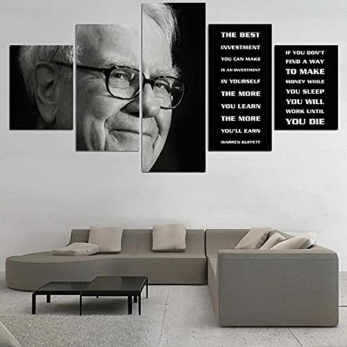 Wondbeau Poster & Kunstdrucke 150×80cm warren Buffett Quotes5 Stück Leinwand Kunstdrucke Wandbild Malerei Modular Wohnkultur Bürodekoration 5 Panel Yk Wondbeau Poster & Kunstdrucke 150×80cm warren Buffett Quotes5 Stück Leinwand Kunstdrucke Wandbild Malerei Modular Wohnkultur Bürodekoration 5 Panel Yk von Wondbeau