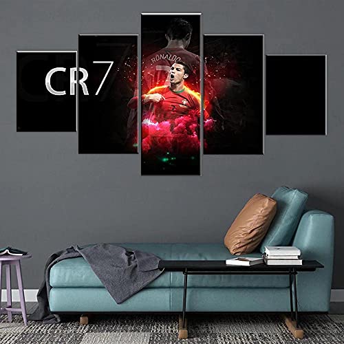 Wondbeau Poster & Kunstdrucke 5 Stück Leinwandsport Cr7 Cristiano Ronaldo 150×80Cm Mit Rahmen 5 Panel Kunstdrucke Wandbild Malerei Modulare Wohnkultur Bürodekoration Wondbeau Poster & Kunstdrucke 5 Stück Leinwandsport Cr7 Cristiano Ronaldo 150×80Cm Mit Rahmen 5 Panel Kunstdrucke Wandbild Malerei Modulare Wohnkultur Bürodekoration von Wondbeau