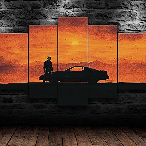 WondbeauPoster And Kunstdrucke Kein Rahmen 150×80Cm Knight Rider 19825 Stück Leinwand Wand Kunstdruck Hd Wohnkultur Bilder 27 Panel Poster Gemälde Wohnzimmer von Wondbeau