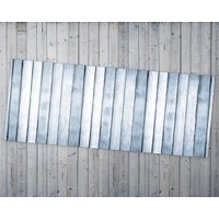 Glänzende Silbertöne Holz Vinyl Matte, Grauer Pvc-Bodenbelag, Weiße Bodenmatte, Dielenteppich, Leicht Zu Reinigen von WondecaFloor
