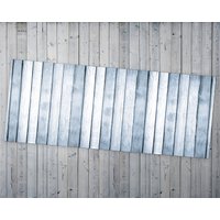Glänzende Holz-Vinylmatte in Silbertönen, Grauer Pvc-Bodenbelag, Weiße Vinyl-Bodenmatte, Planken-Vinylteppich, Leicht Zu Reinigen von WondecaFloor