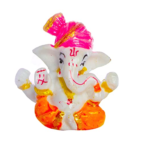 WC Lord Ganesha Con statuetta Diya per Home Temple Mandir - Statua di Ganesh per Ganesh Chaturthi - Decorazione Indiana Pooja del dio indù - Idolo Ganpati per Auto WC Lord Ganesha Con statuetta Diya per Home Temple Mandir - Statua di Ganesh per Ganesh Chaturthi - Decorazione Indiana Pooja del dio indù - Idolo Ganpati per Auto von Wonder Care