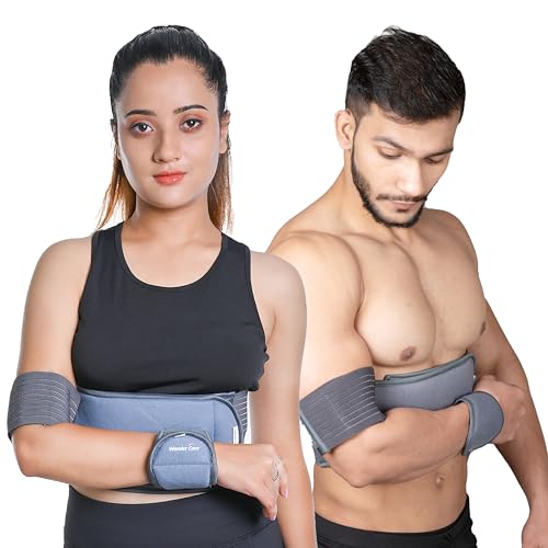 WC-Schulterstütze Armschlinge Schulter-Immobilizer Jugend-Schulterstütze-Schulterstabilisator-Kompressions-Bandage Rotatorenmanschetten-Operation-Schlinge links-rechts Armschlinge-Größe-6(52"-57") von Wonder Care