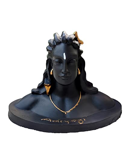 Wonder Care Adiyogi Lord Shiva-Statue, Shiva-Auto-Armaturenbrett, Hindu-Murties, meditierende Shiva-Statuen_Heimdekoration, Mahadev-Statue, Shiva Adiyogi-Idol-Statue für Auto, Größe ca._Adiyogi_6,5" von Wonder Care