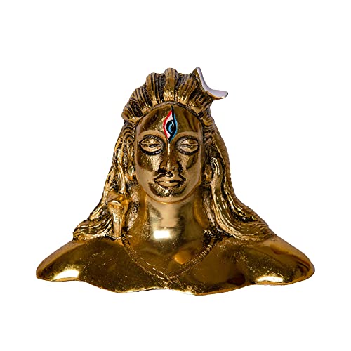 Wonder Care Adiyogi-Statue Lord Shiva Idol für das Armaturenbrett im Auto, Mahadev Idol für Pooja & Geschenkvitrine, dekorative Artikel für die Heimdekoration von Wonder Care
