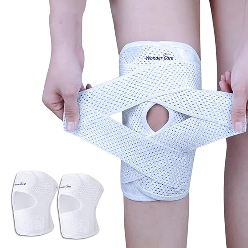 Wonder Care Kompressions-Kniebandage für Knieschmerzen, Sport, Laufen, Meniskusriss und ACL-Linderung. Verstellbare Kniebandage mit seitlichen Stabilisatoren. Kniestütze mit Air-Mesh-Gewebe. Wonder Care Kompressions-Kniebandage für Knieschmerzen, Sport, Laufen, Meniskusriss und ACL-Linderung. Verstellbare Kniebandage mit seitlichen Stabilisatoren. Kniestütze mit Air-Mesh-Gewebe. von Wonder Care