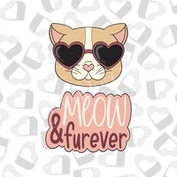 Valentine Meow & Furever - 2Er-Set Ausstechformen Zum Valentinstag von WonderCutsCutters