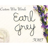 Earl Grey Schrift | Wire Words Wort Zeichen Personalisierte Wandkunst Wall Art Benutzerdefiniertes Zitat Wandbehang Draht Name Earl Grey Schrift | Wire Words Wort Zeichen Personalisierte Wandkunst Wall Art Benutzerdefiniertes Zitat Wandbehang Draht Name von WonderWireDesign