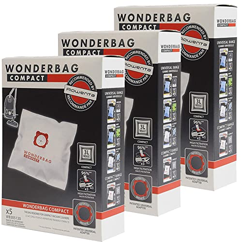 15 Wonderbag Compact Staubsaugerbeutel für Rowenta von Wonderbag