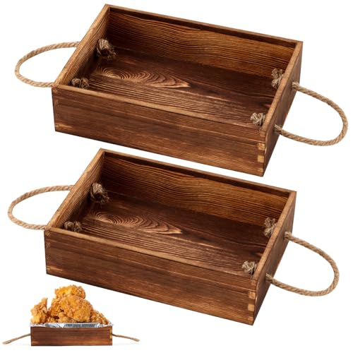 Wonderjune 2 Stück Pfannenhalter aus Aluminiumfolie aus Aluminiumfolie für 21,6 x 15,2 cm, Einweg-Backform, Serviertablett aus Holz, für heiße Speisen, Desserts, Kuchen, Snacks, Behälter, Party Wonderjune 2 Stück Pfannenhalter aus Aluminiumfolie aus Aluminiumfolie für 21,6 x 15,2 cm, Einweg-Backform, Serviertablett aus Holz, für heiße Speisen, Desserts, Kuchen, Snacks, Behälter, Party von Wonderjune