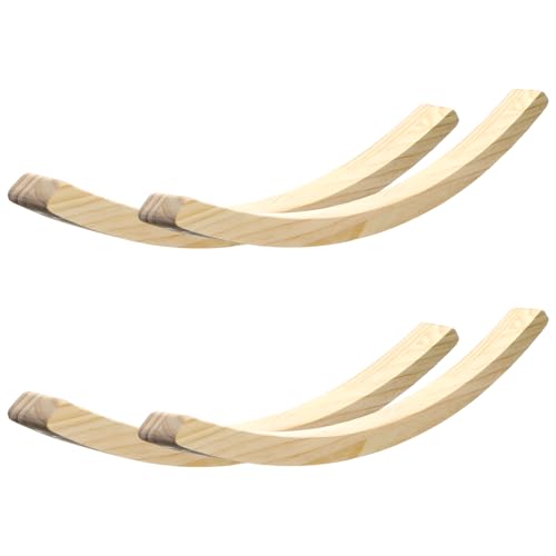 Wonderjune Schaukelstuhlbeine aus gebogenem Eichenholz, gebogene Beine, Barstuhl, Sitzbank, Schaukelstuhl, 2 Paar von Wonderjune