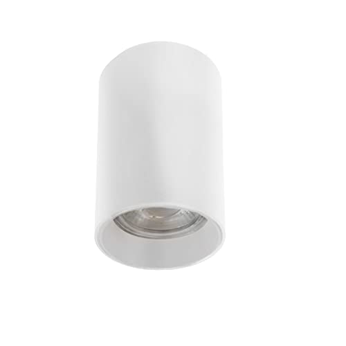 wonderlamp W-T000040 Deckenleuchte im minimalistischen Stil - Basic II für Wohnzimmer, Schlafzimmer, Küche, Weiß, Gu10 Glühbirne von Wonderlamp