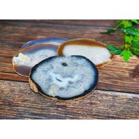 Achat-Scheibe Mit Teelicht Ständer Holz | B/C Qualität Größe 5 Achat-Scheibe Mit Teelicht Ständer Holz | B/C Qualität Größe 5 von WonderlandDiorama