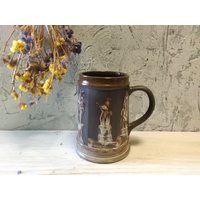 Große Keramiktasse, Gebrannte Schwarze Tontasse, Küchendeko von WonderlandWarehouse