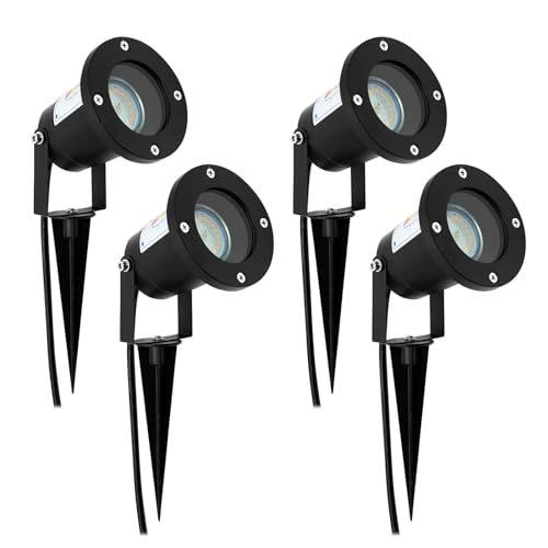 Wondlumi 4er Gartenbeleuchtung GU10 LED Gartenstrahler IP65 Schwenkbar Gartenlampen für Draußen 230V Anthrazit (Ohen Glühbirnen) Wondlumi 4er Gartenbeleuchtung GU10 LED Gartenstrahler IP65 Schwenkbar Gartenlampen für Draußen 230V Anthrazit (Ohen Glühbirnen) von Wondlumi