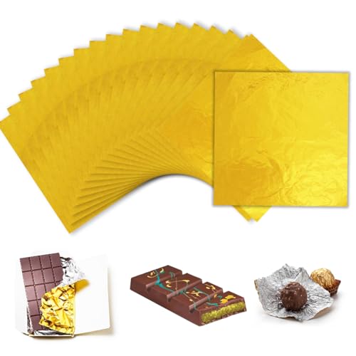 Wondora 100 Stück 20x20cm Gold Alufolie Schokoladen Verpackung Bonbonpapier Schokoladen Verpackung Tafel Quadratisch, Für Selbstgemachte SüßIgkeiten und zum Aufbewahren von Kunsthandwerk Wondora 100 Stück 20x20cm Gold Alufolie Schokoladen Verpackung Bonbonpapier Schokoladen Verpackung Tafel Quadratisch, Für Selbstgemachte SüßIgkeiten und zum Aufbewahren von Kunsthandwerk von Wondora