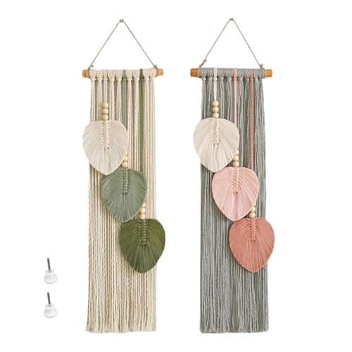 2 Stück Makramee Wandbehang,Boho Makramee Wandteppich,Wohnzimmer,Schlafzimmer Makramee Wanddekoration 2 Stück Makramee Wandbehang,Boho Makramee Wandteppich,Wohnzimmer,Schlafzimmer Makramee Wanddekoration von Wondramble