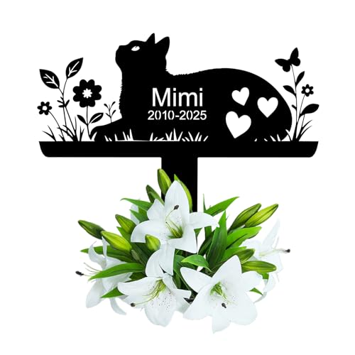 Grabstein Katze für Draußen,grabschmuck katze wetterfest,gartenstecker,gedenktafel,edelstahl grabstecker personalisiert Grabstein Katze für Draußen,grabschmuck katze wetterfest,gartenstecker,gedenktafel,edelstahl grabstecker personalisiert von Wondramble