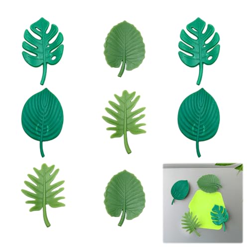 Wondsea 8pcs Magnete Kühlschrank,Pflanzen Fridge Magnet,3D Pflanzen-Kühlschrankmagnete,niedliche Pflanzen-Kühlschrankmagnete,Magnete Kinder Kühlschrank für Trockenlöschbrett,Schränke,Whiteboards,Fotos von Wondsea