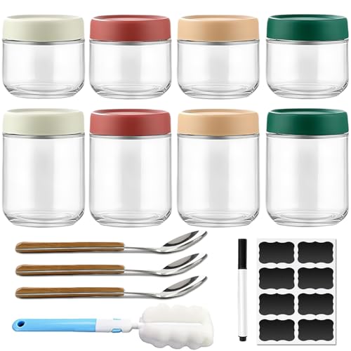 Wonninek 8 Pack Overnight Oats Gläser,300ml und 473ml Wiederverwendbare Dessertgläser mit Deckel mealprep gläser Schraubgläser für Salat Joghurt Pudding Snacks Süßigkeiten Joghurtgläser Wonninek 8 Pack Overnight Oats Gläser,300ml und 473ml Wiederverwendbare Dessertgläser mit Deckel mealprep gläser Schraubgläser für Salat Joghurt Pudding Snacks Süßigkeiten Joghurtgläser von Wonninek