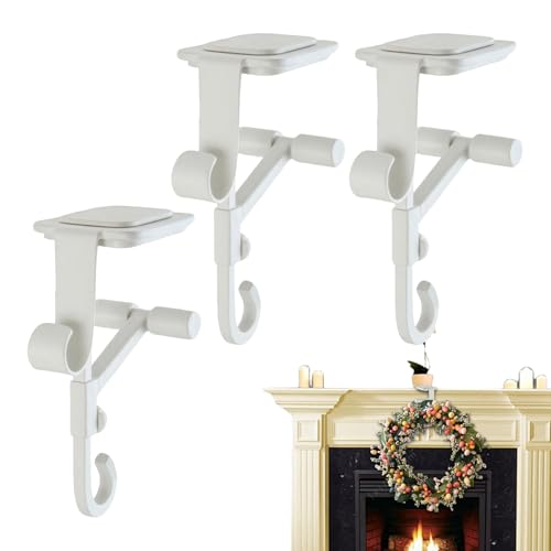 Wonsfuleu Girlandenhalter | 2 in 1 Kamin Strumpf und Girlandenhalter | 3 Stück Verstellbare Stabile Haken für Festtage Feier Innenbereich Wohnung Einzelhandel Laden Display Zuhause Wonsfuleu Girlandenhalter | 2 in 1 Kamin Strumpf und Girlandenhalter | 3 Stück Verstellbare Stabile Haken für Festtage Feier Innenbereich Wohnung Einzelhandel Laden Display Zuhause von Wonsfuleu